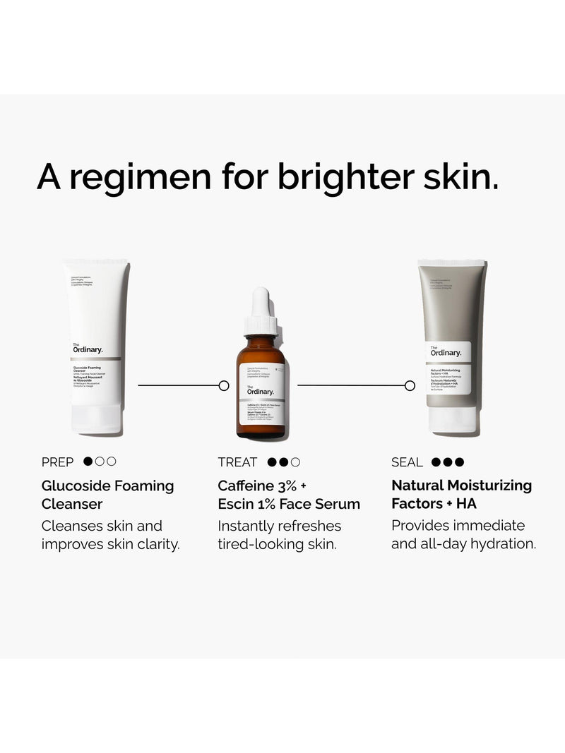 The Ordinary Caffeine 3% + Escin 1% Face Serum 30ml (British brand)