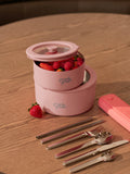 frank green stainless steel bowl 700ml with glass lid, UK version