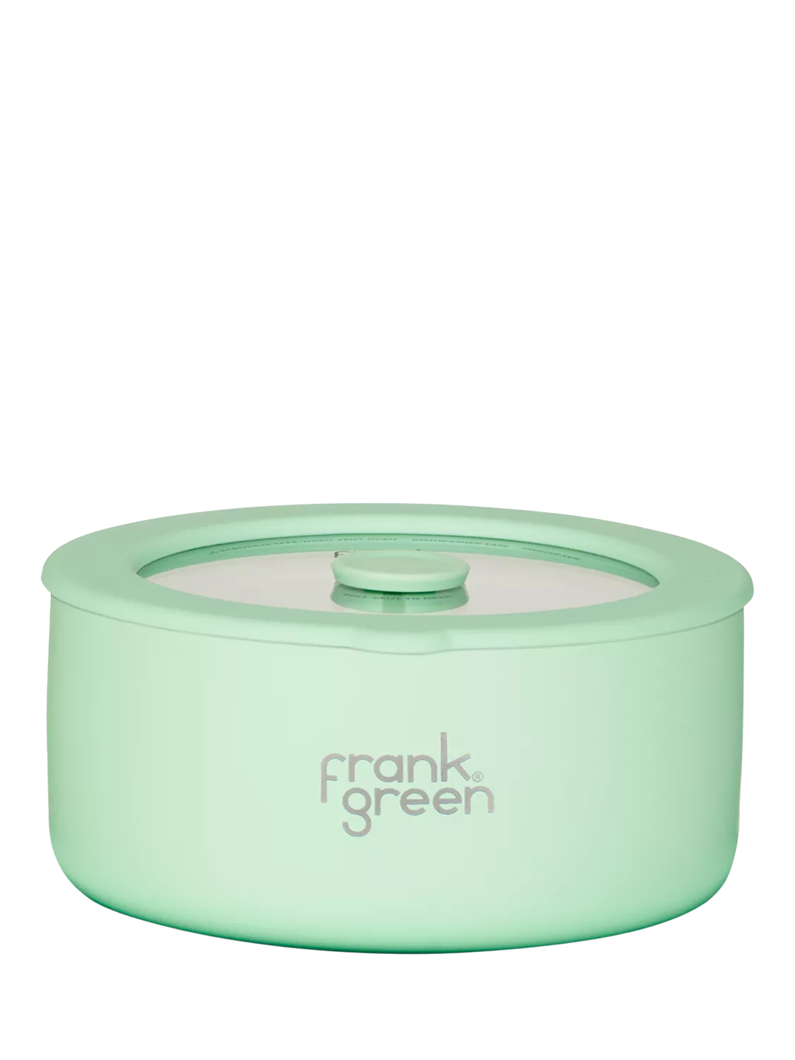 frank green Small Stainless Steel Bowl with Glass Lid 700ml
