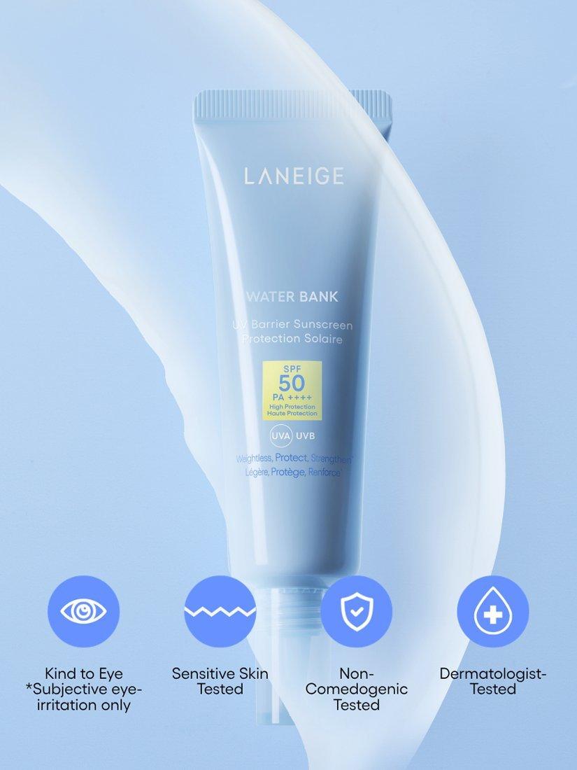 LANEIGE Water Bank Sunscreen SPF 50 50ml, UK version