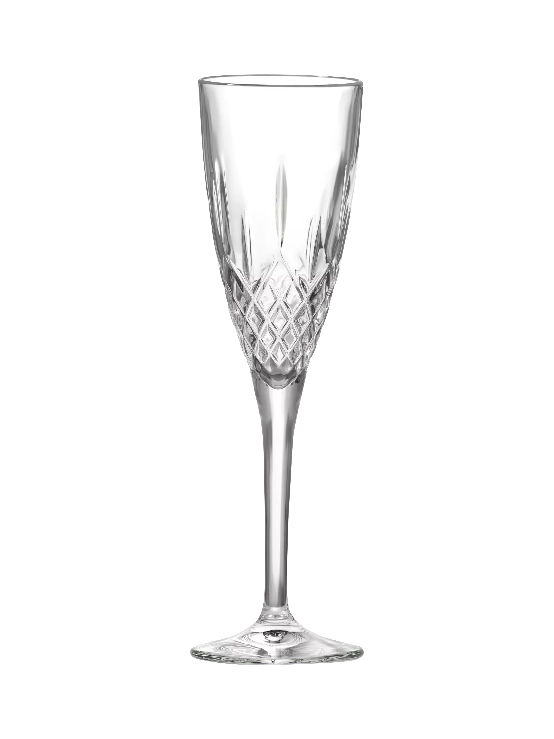 RCR Cristalleria Italiana London crystal champagne flute set of 6 159ml, UK version