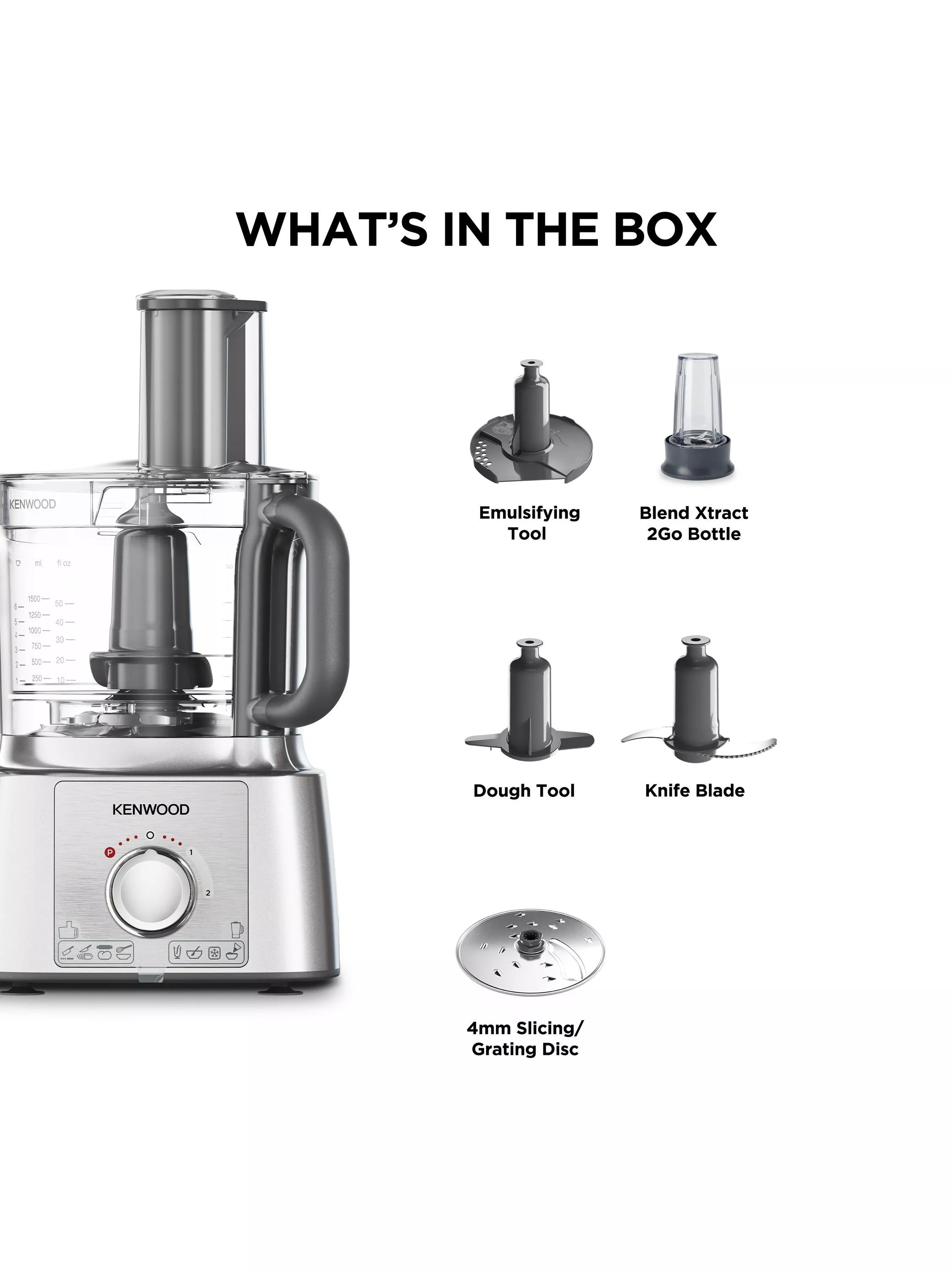 Kenwood MultiPro Express food processor silver (British brand)