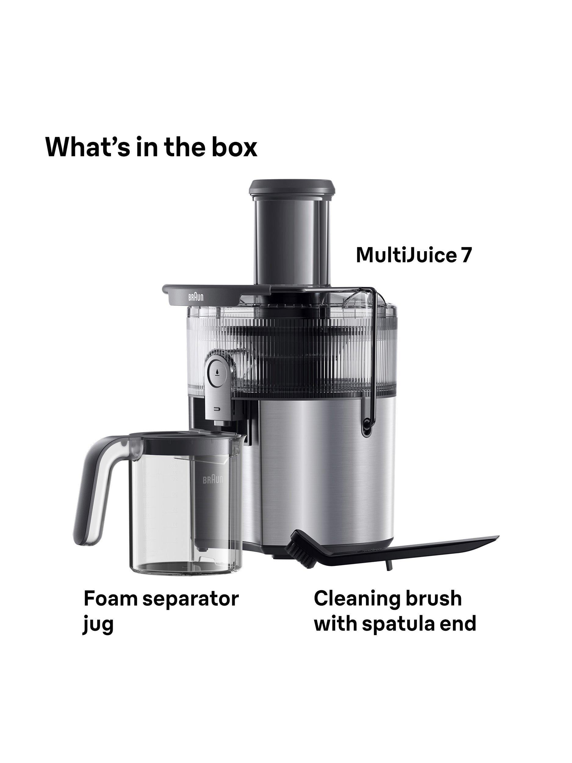 Braun MultiJuice 7 juicer silver 2.5L, UK version