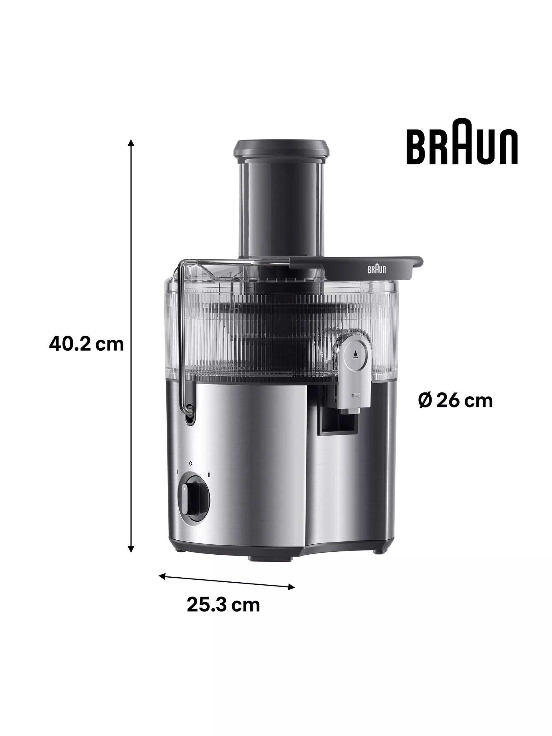 Braun MultiJuice 7 juicer silver 2.5L, UK version