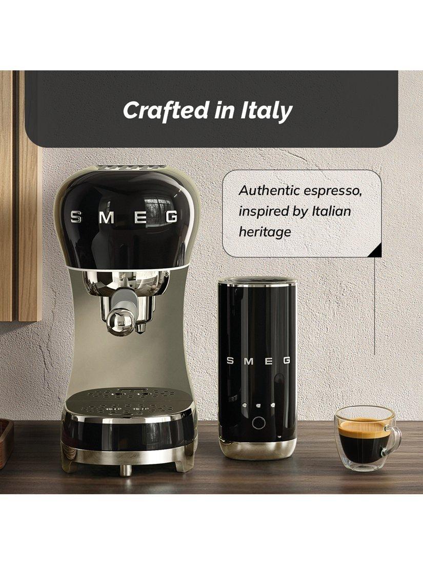 Smeg manual espresso machine with milk frother, UK version