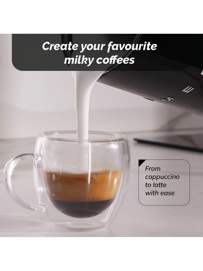 Smeg manual espresso machine with milk frother, UK version