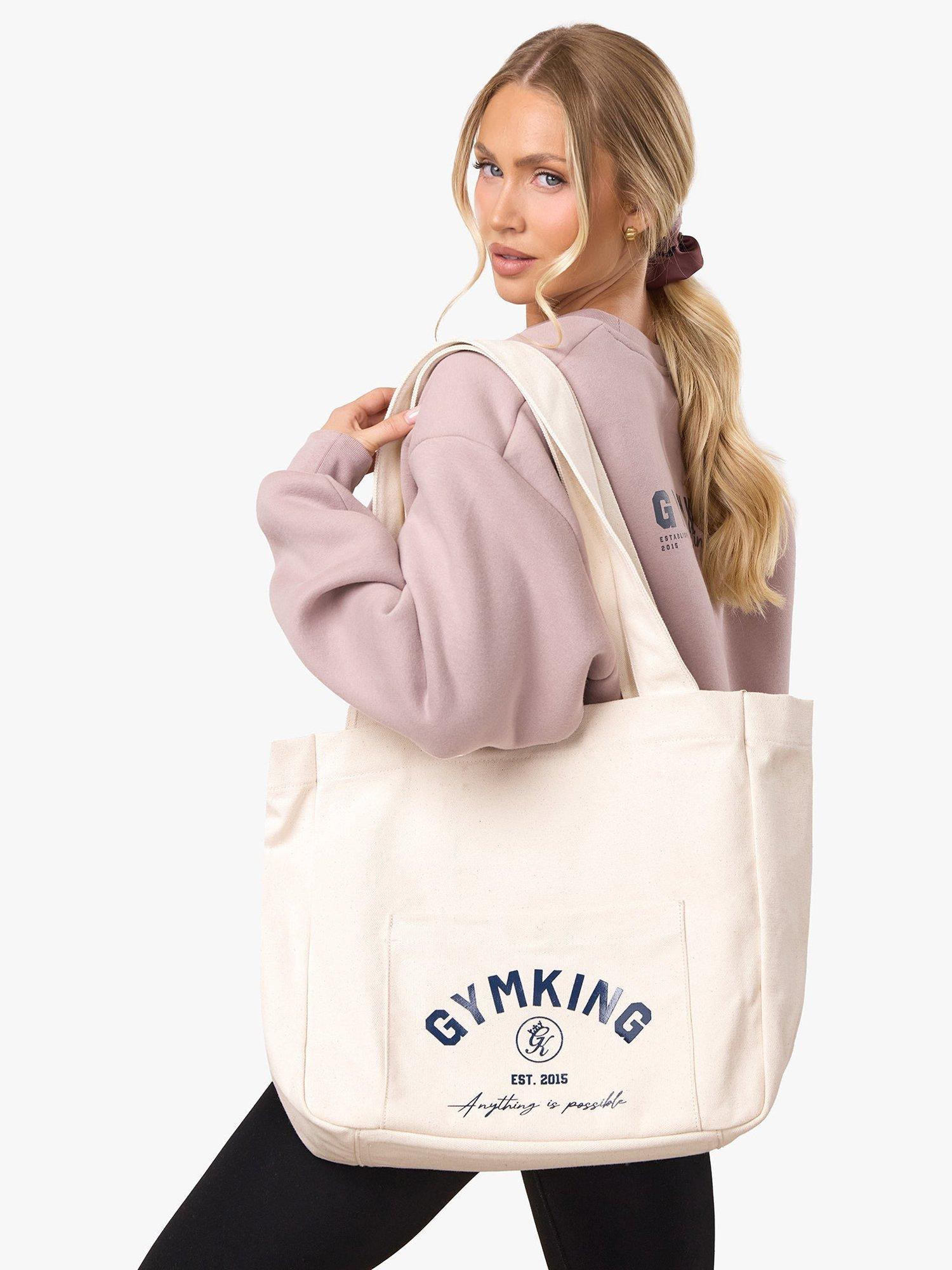 Gym King Harmony tote bag cream cotton imported from the UK