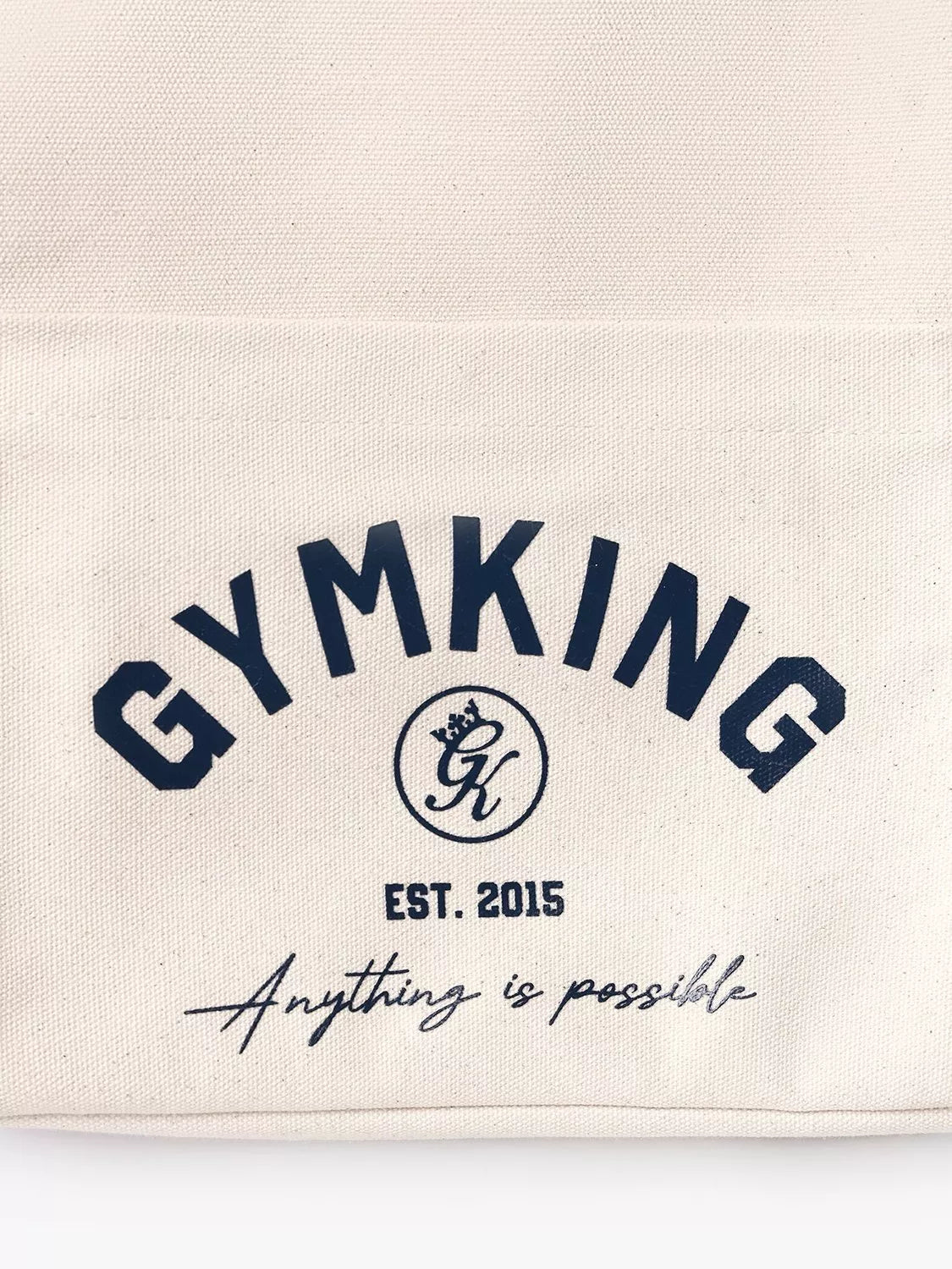 Gym King Harmony tote bag cream cotton imported from the UK