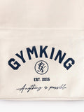 Gym King Harmony tote bag cream cotton imported from the UK