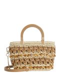 Dune London Dahlia raffia grab bag natural (British brand)
