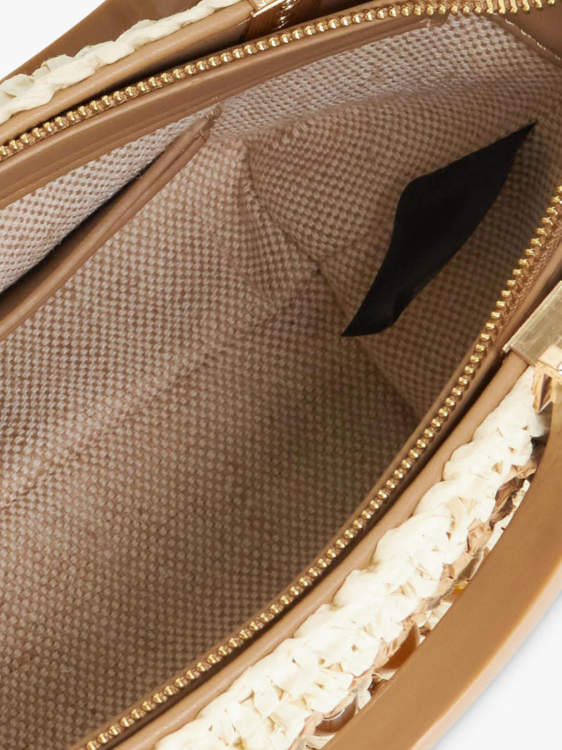 Dune London Dahlia raffia grab bag natural (British brand)