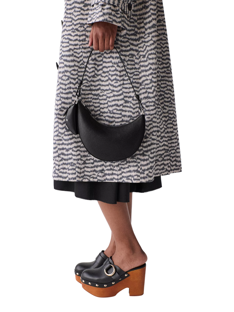 kate spade new york Duo Mini shoulder bag black silver, UK version