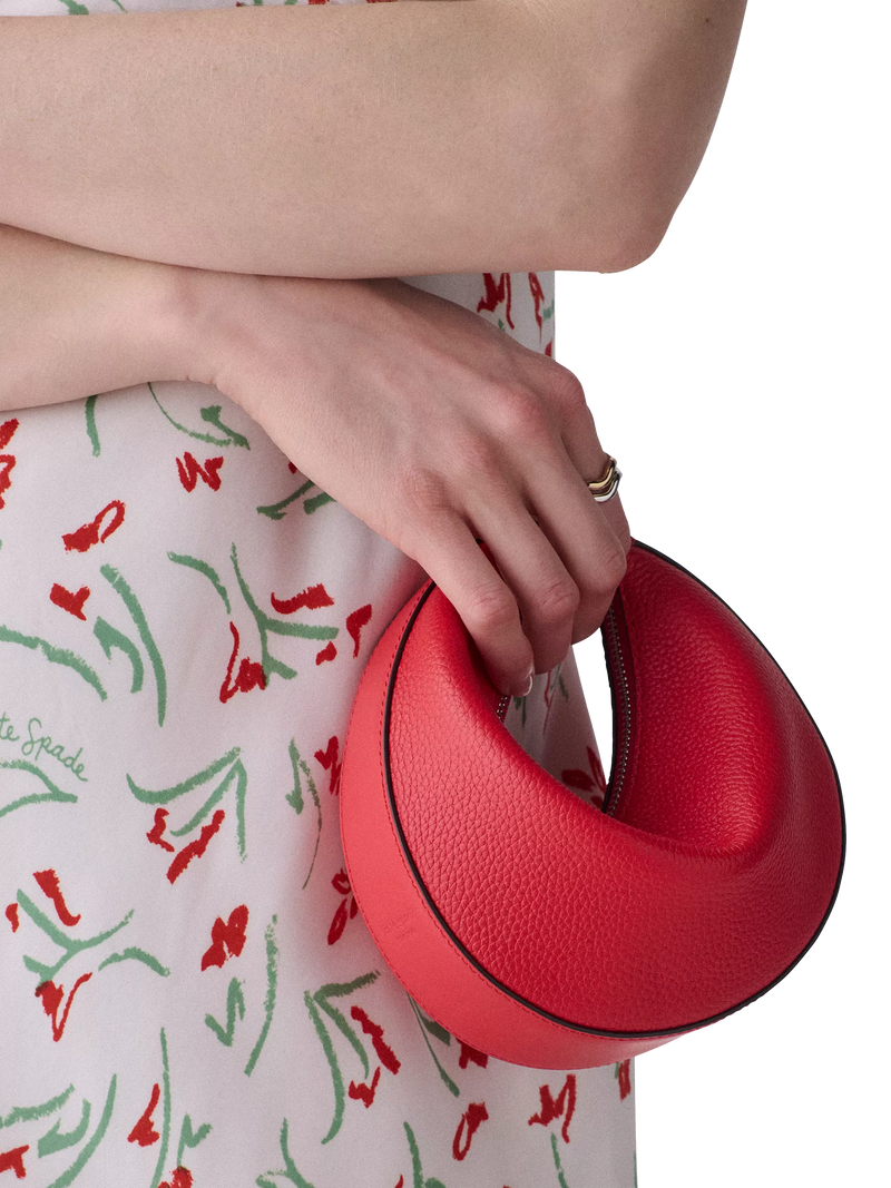 kate spade new york mini leather shoulder bag Heirloom Tomato (British brand)