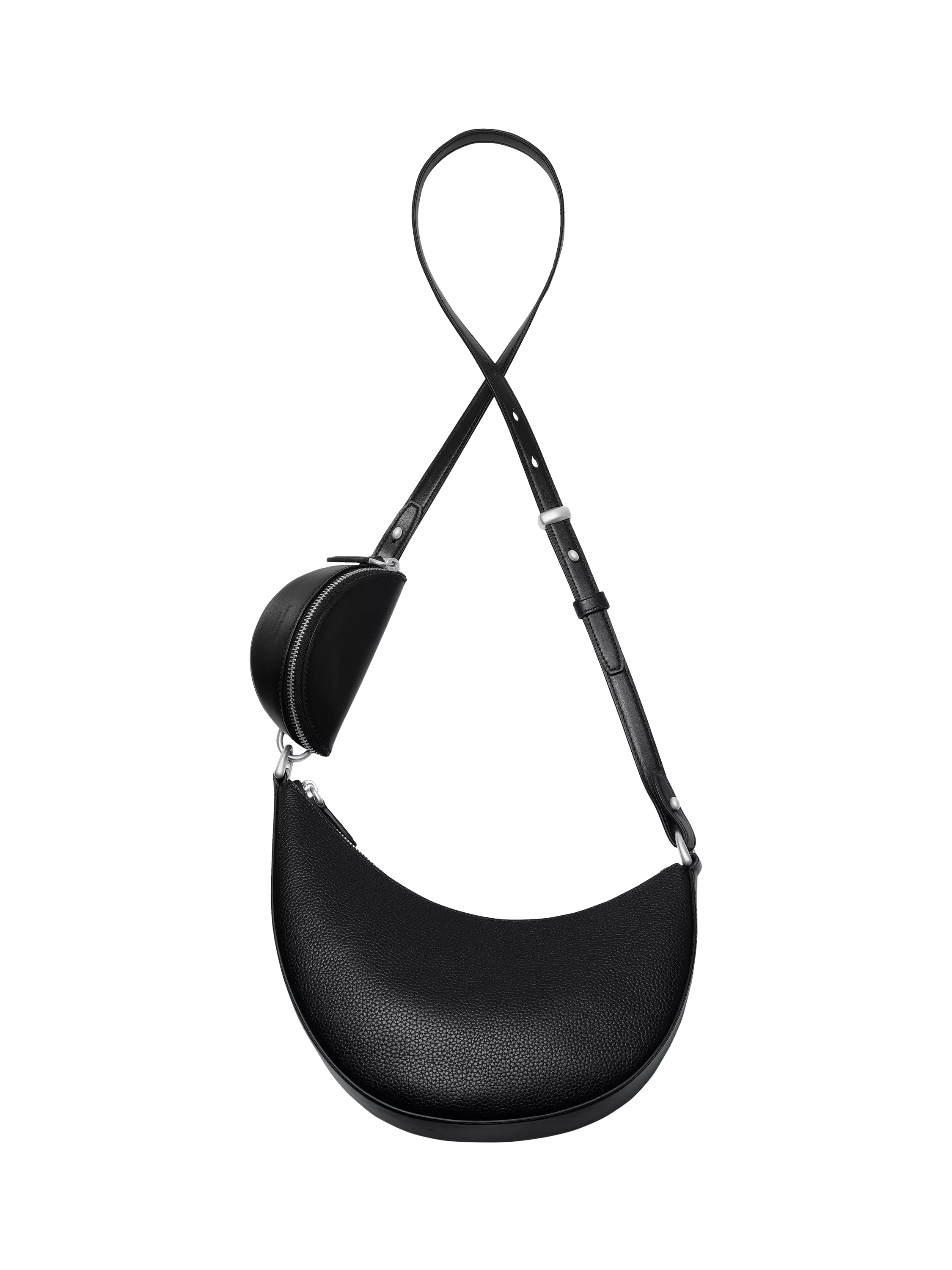 kate spade new york Duo leather handbag black and silver, imported from the UK