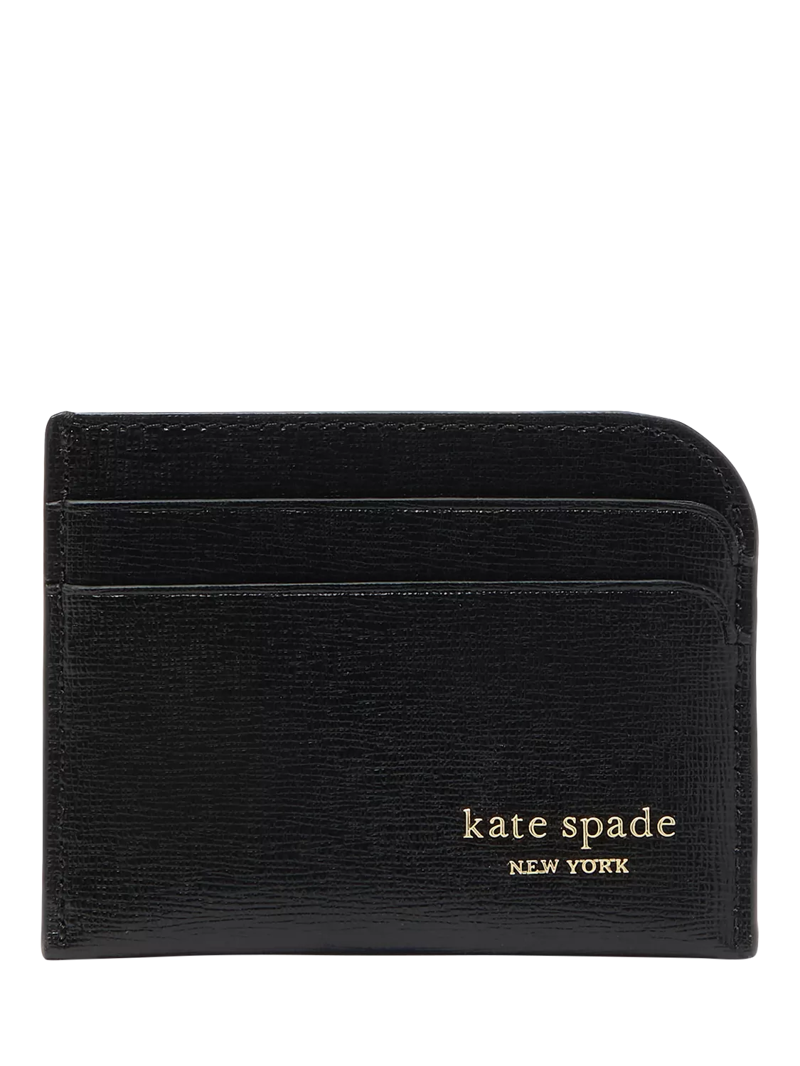 Kate Spade New York Devin leather card holder black - British product