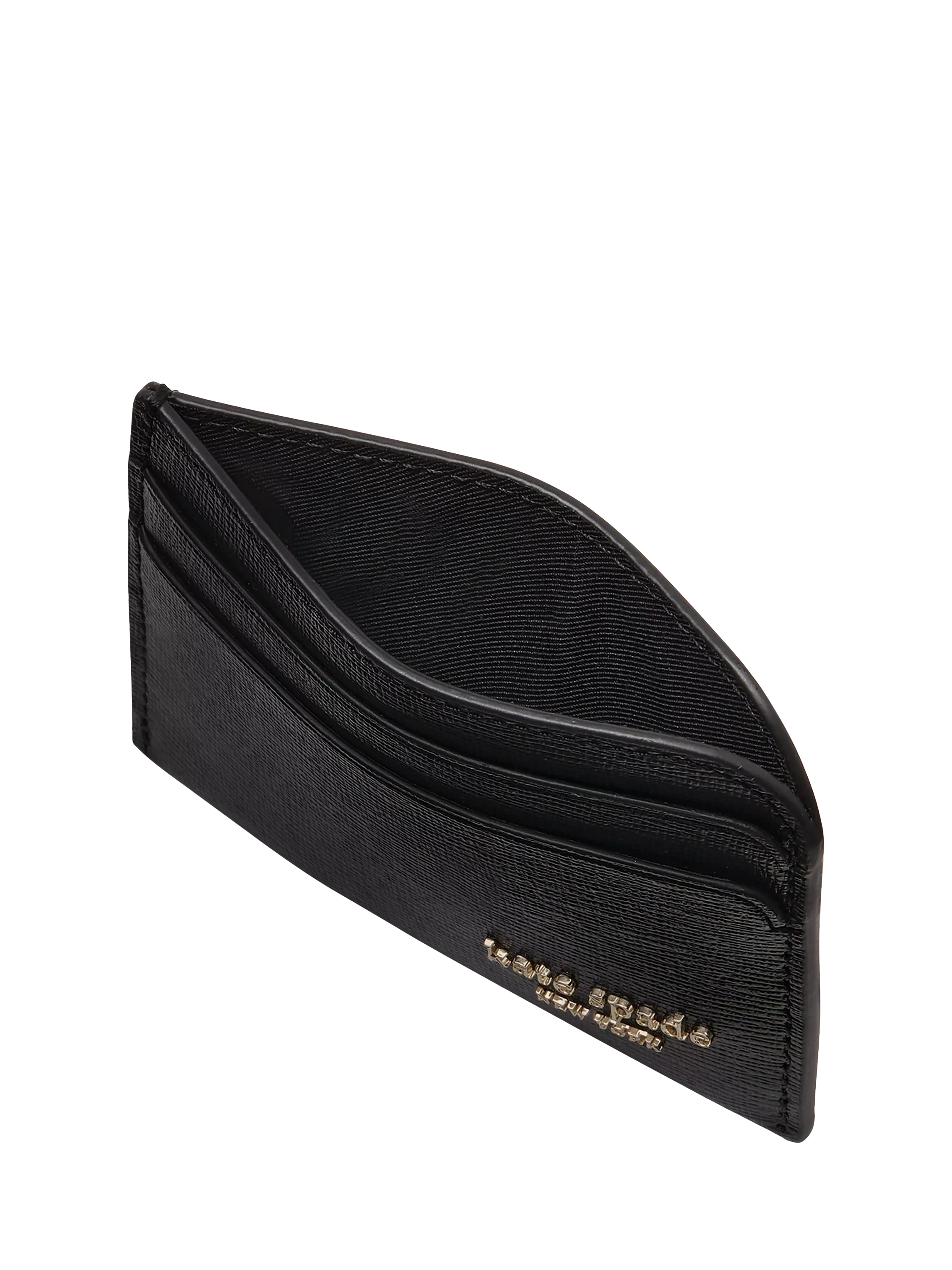 Kate Spade New York Devin leather card holder black - British product