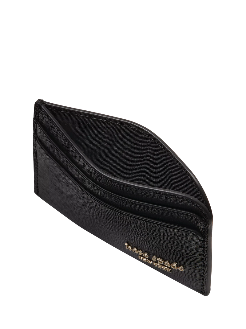 Kate Spade New York Devin leather card holder black - British product