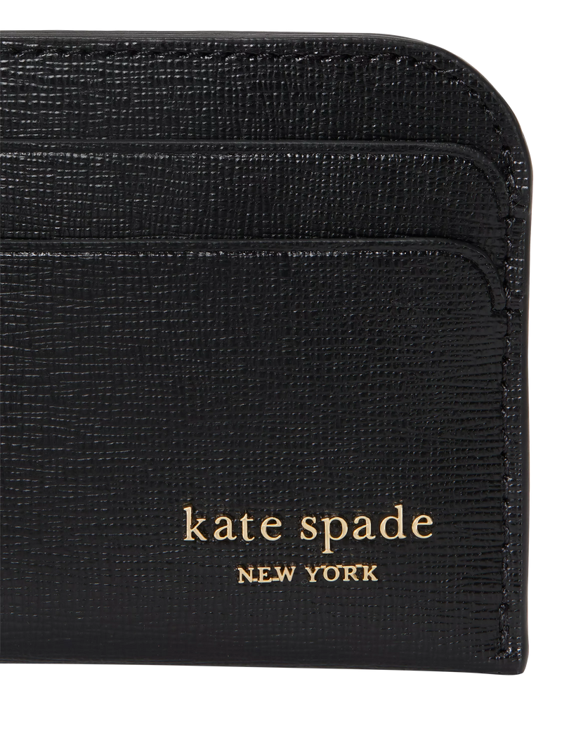 Kate Spade New York Devin leather card holder black - British product