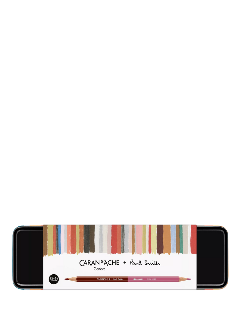 Caran d'Ache Paul Smith BiColour pencil set, 12 pencils - British product