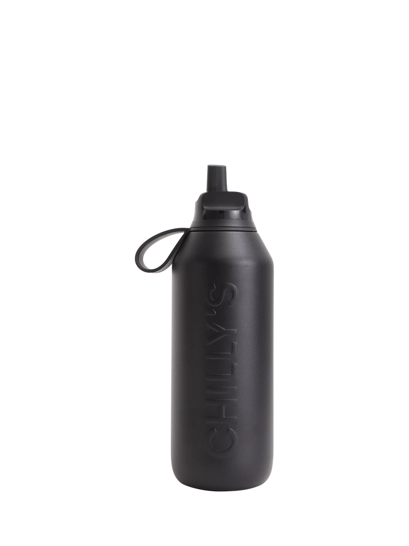 Chilly's Series 3 Flip Leak Proof Sports Bottle, 500ml, Onyx