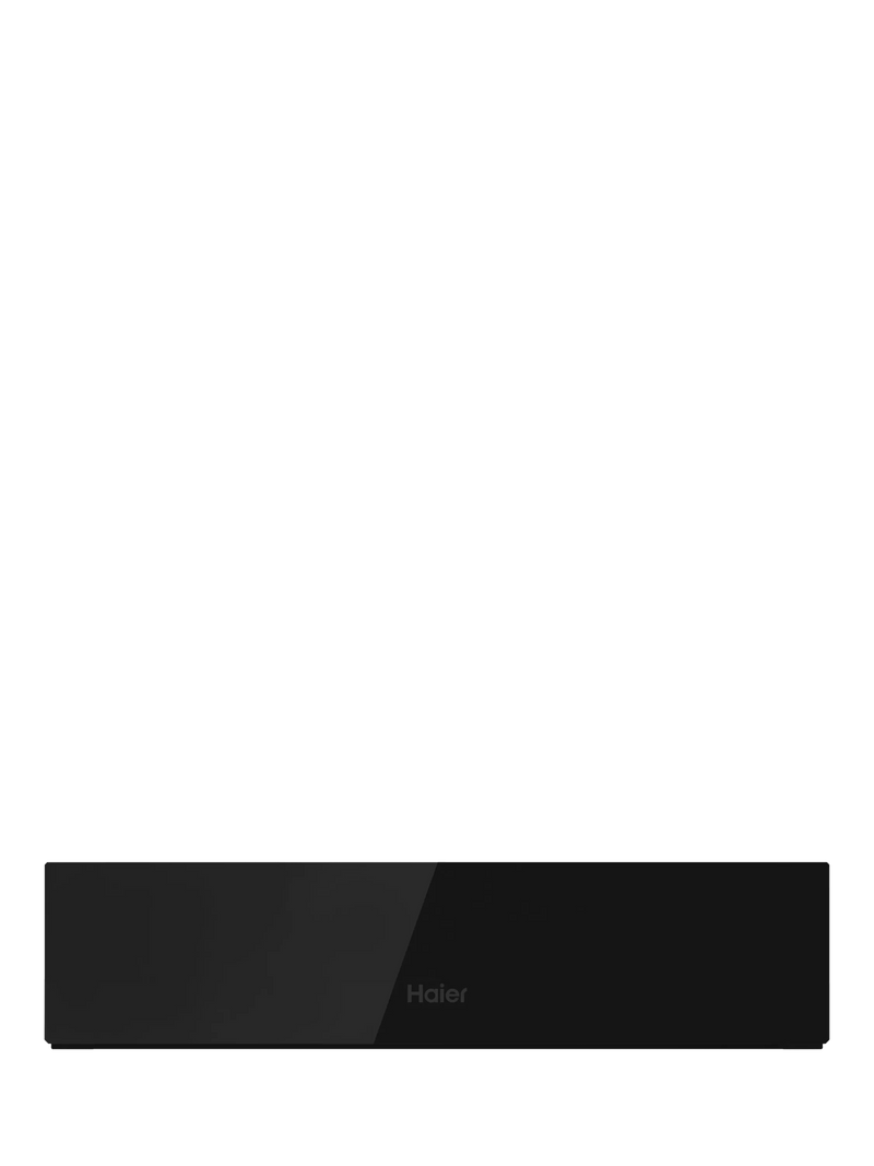 Haier HWD14ID6E warming drawer black glass, imported from the UK
