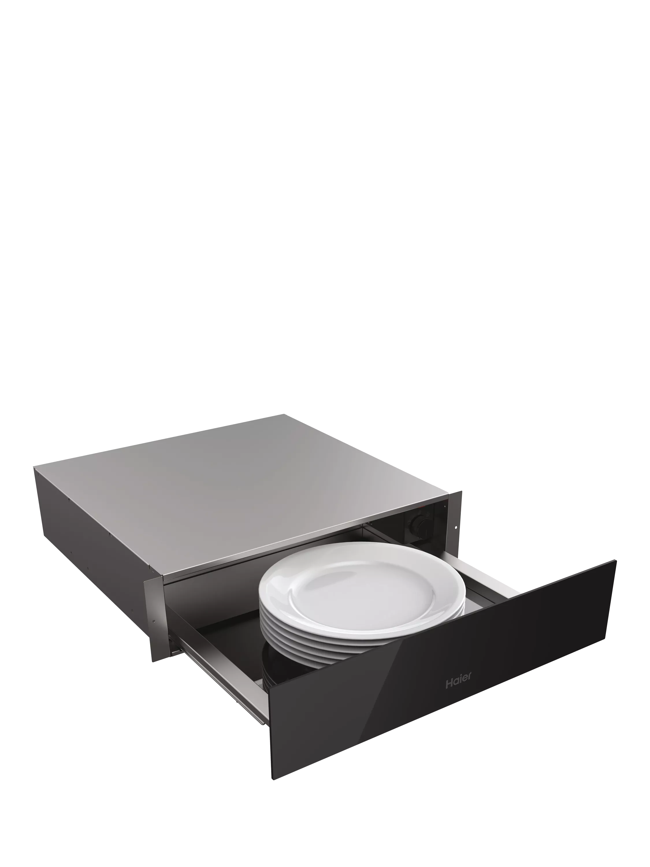 Haier HWD14ID6E warming drawer black glass, imported from the UK