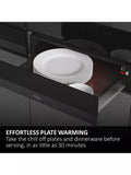 Haier HWD14ID6E warming drawer black glass, imported from the UK