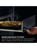 Haier HWD14ID6E warming drawer black glass, imported from the UK