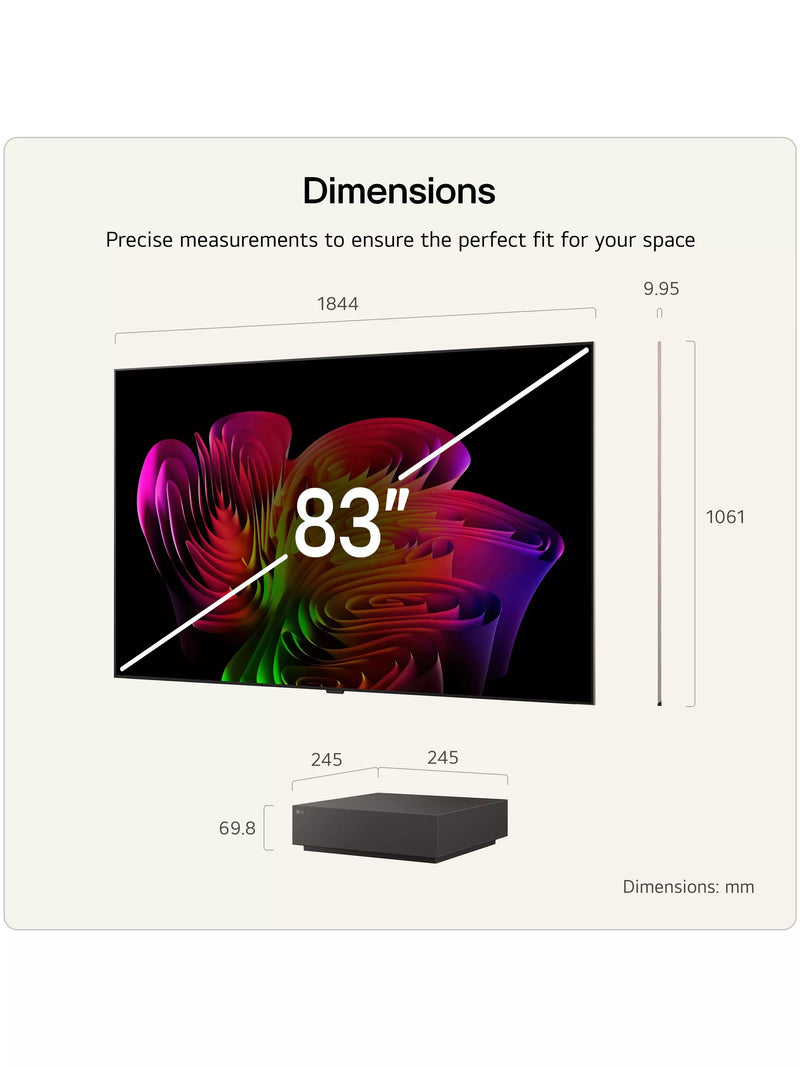 LG OLED TV W6 83 inch - British product