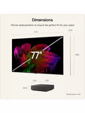 LG OLED evo 77 inch 4K TV Umber Brown (British brand)