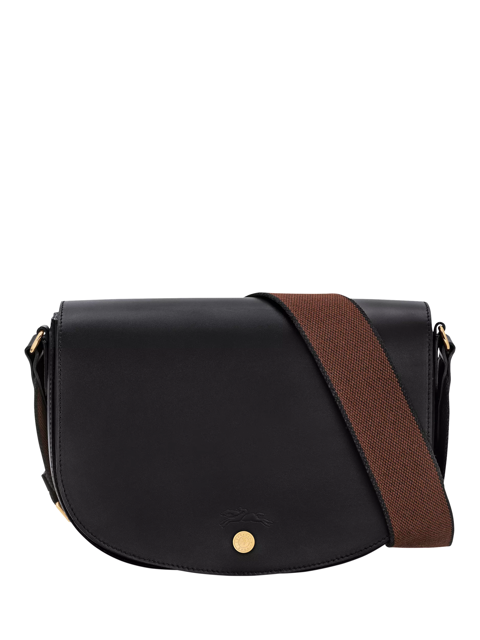 Longchamp Épure Leather Medium Crossbody Bag, Black