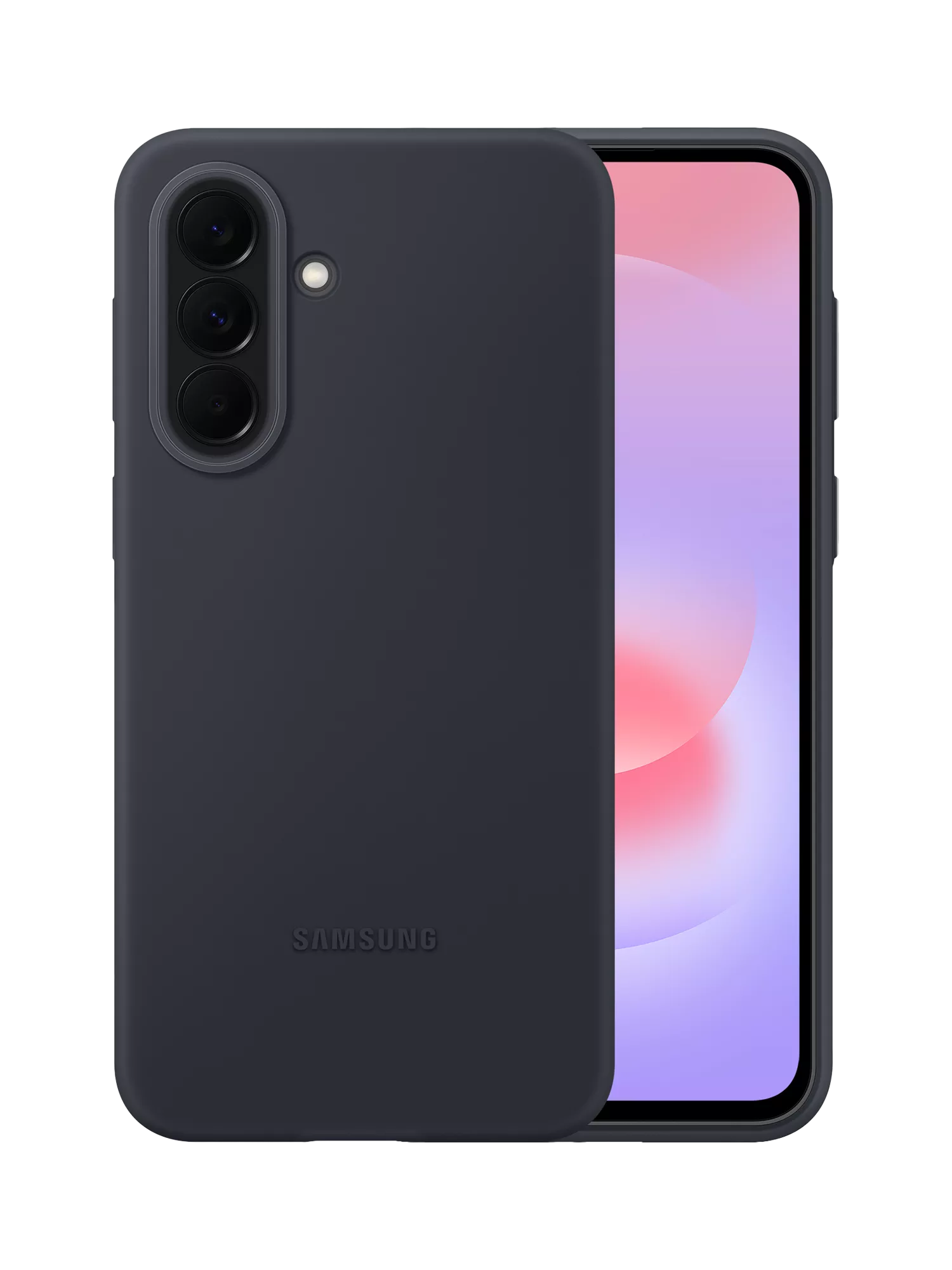 Samsung black silicone case for Galaxy A37, imported from the UK