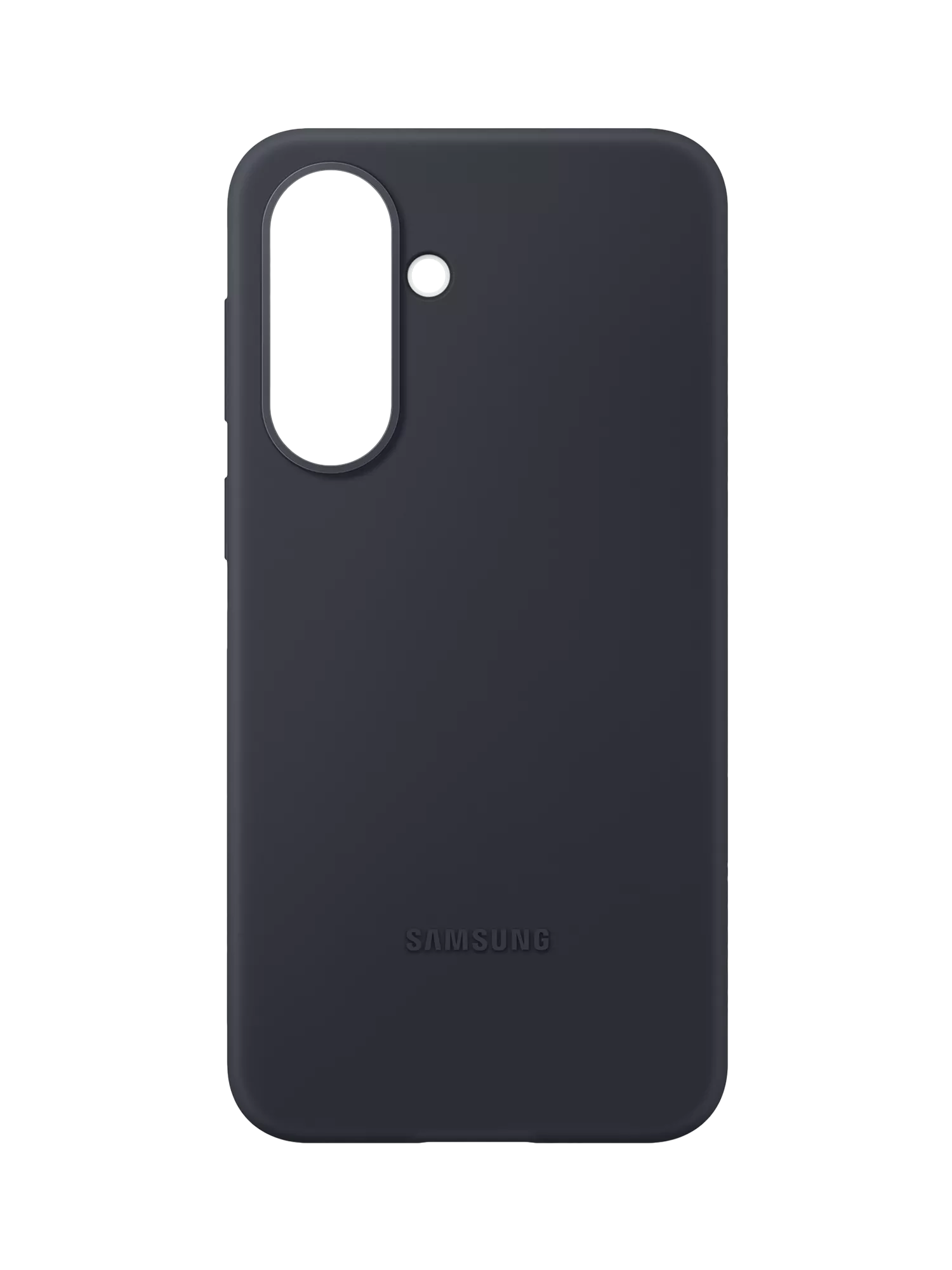 Samsung black silicone case for Galaxy A37, imported from the UK