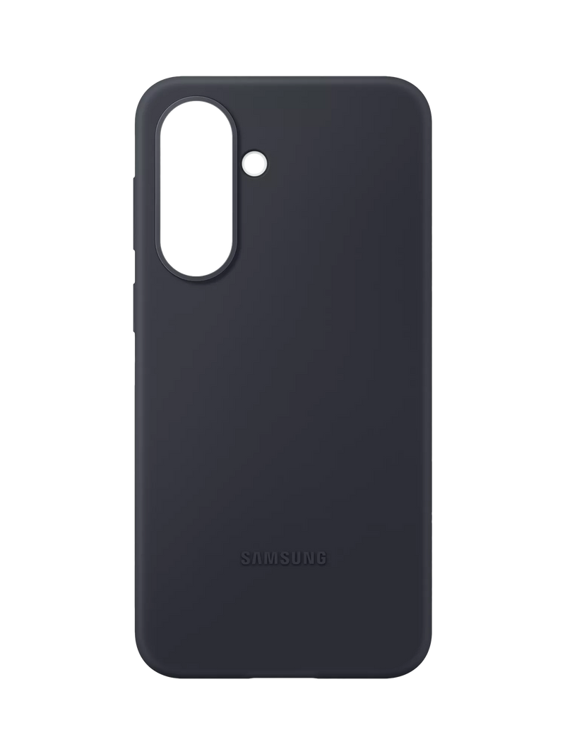 Samsung black silicone case for Galaxy A37, imported from the UK