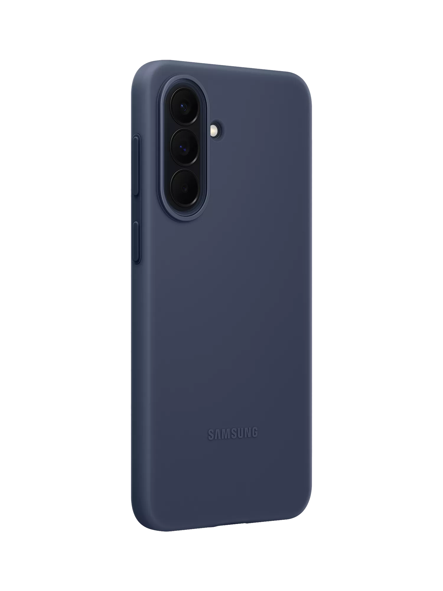 Samsung silicone case for Galaxy A57 in dark blue, UK version