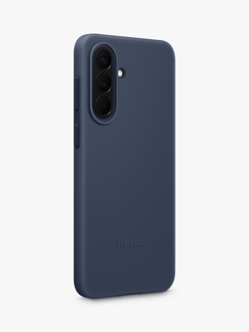 Samsung silicone case for Galaxy A57 in dark blue, UK version