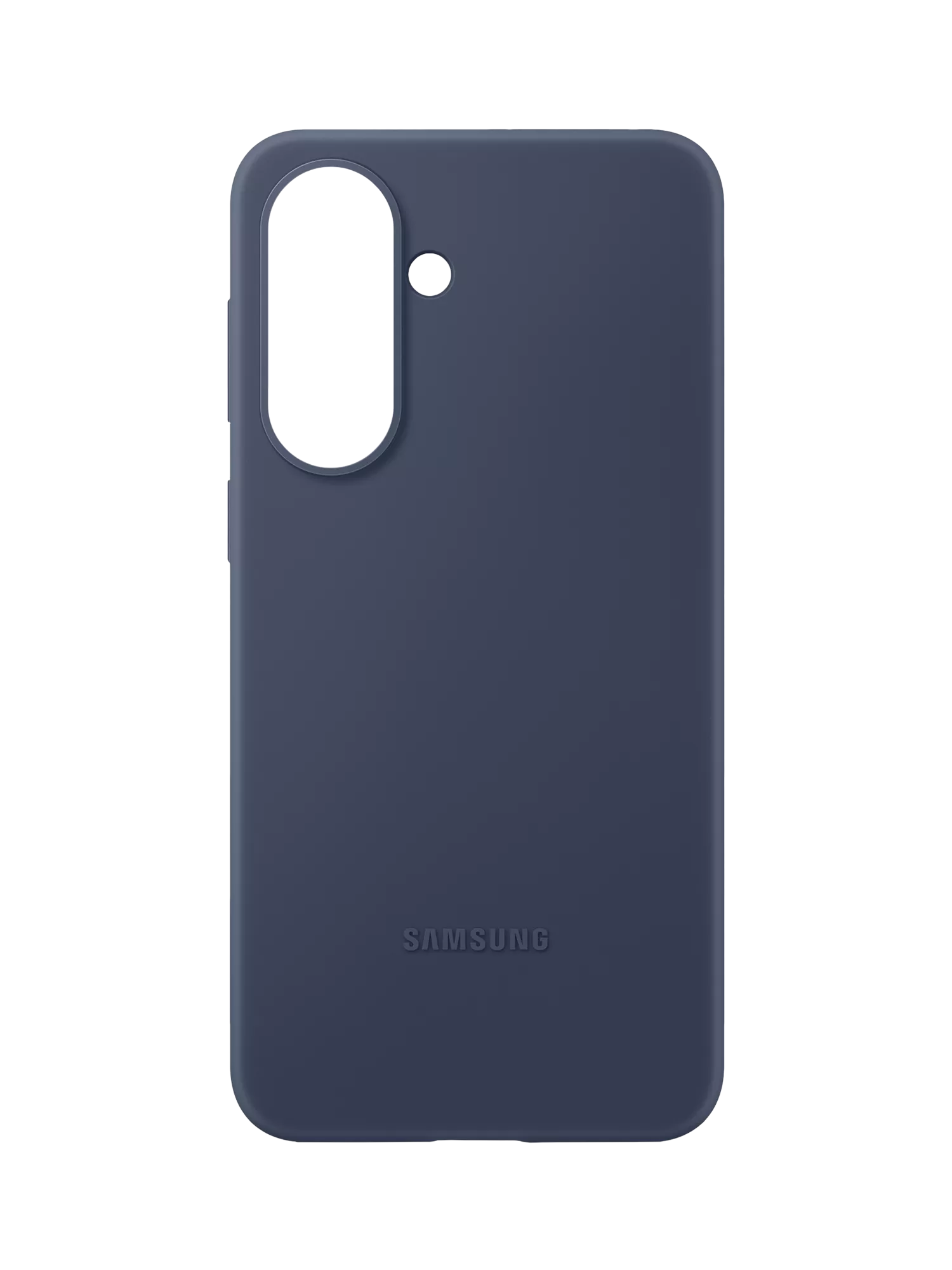Samsung silicone case for Galaxy A57 in dark blue, UK version