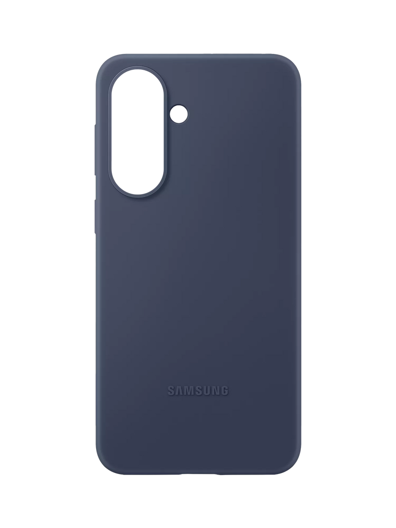 Samsung silicone case for Galaxy A57 in dark blue, UK version