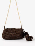 Mint Velvet woven straw crossbody bag brown - British product