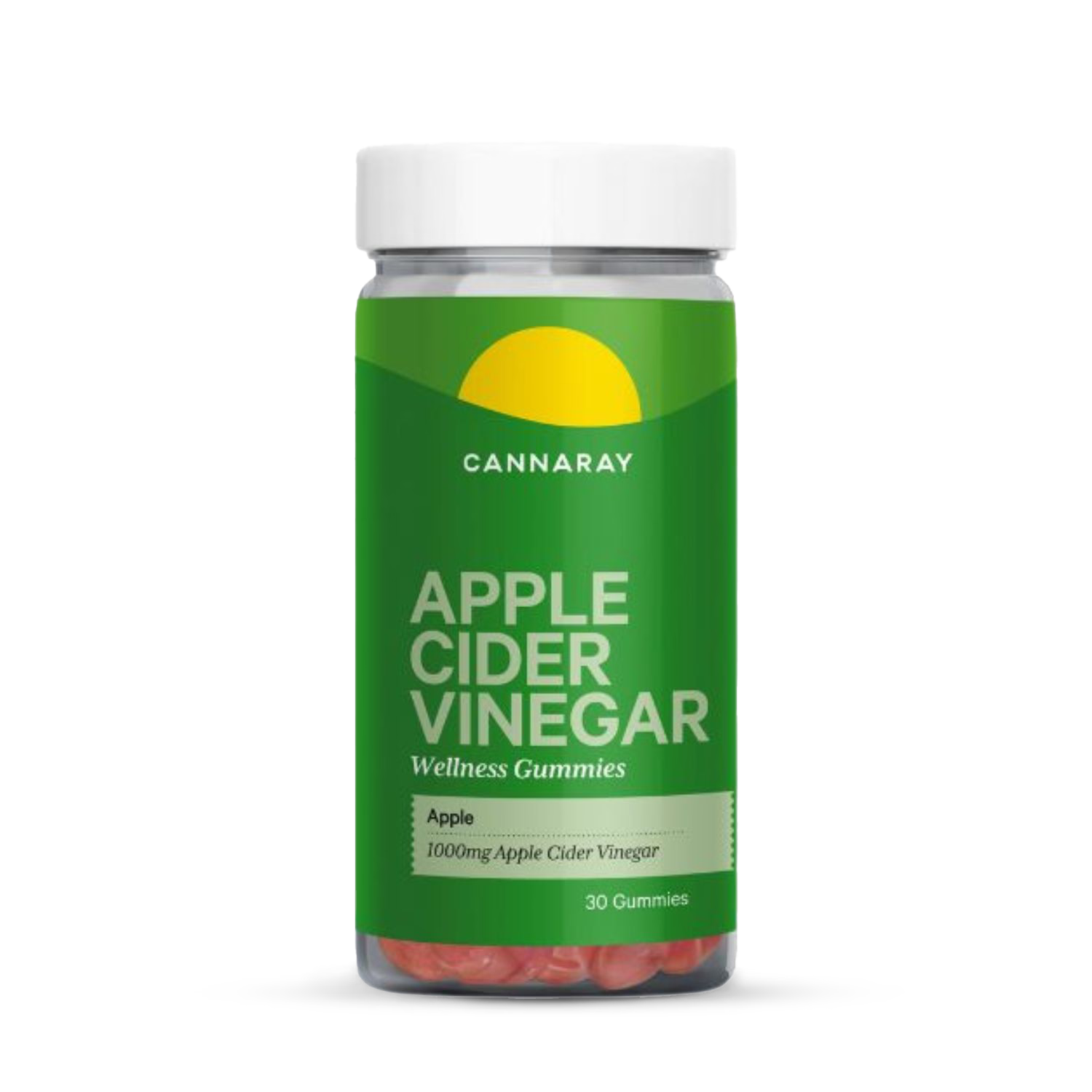 Cannaray apple cider vinegar gummies apple flavour 30 count, imported from the UK