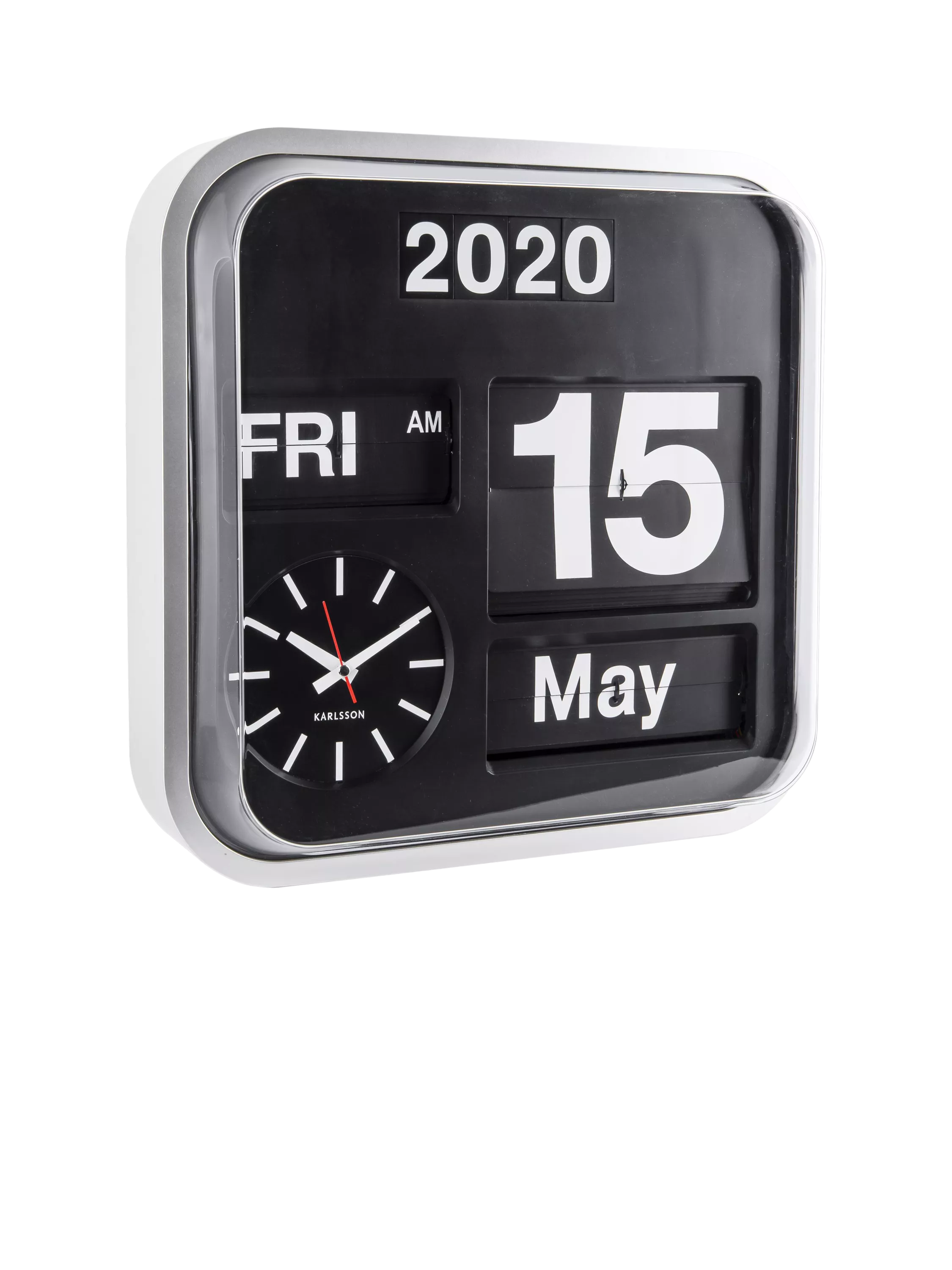 Karlsson flip square wall clock 43cm - British product