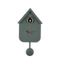 Karlsson Solo Cuckoo Analogue Pendulum Wall Clock, Jungle Green