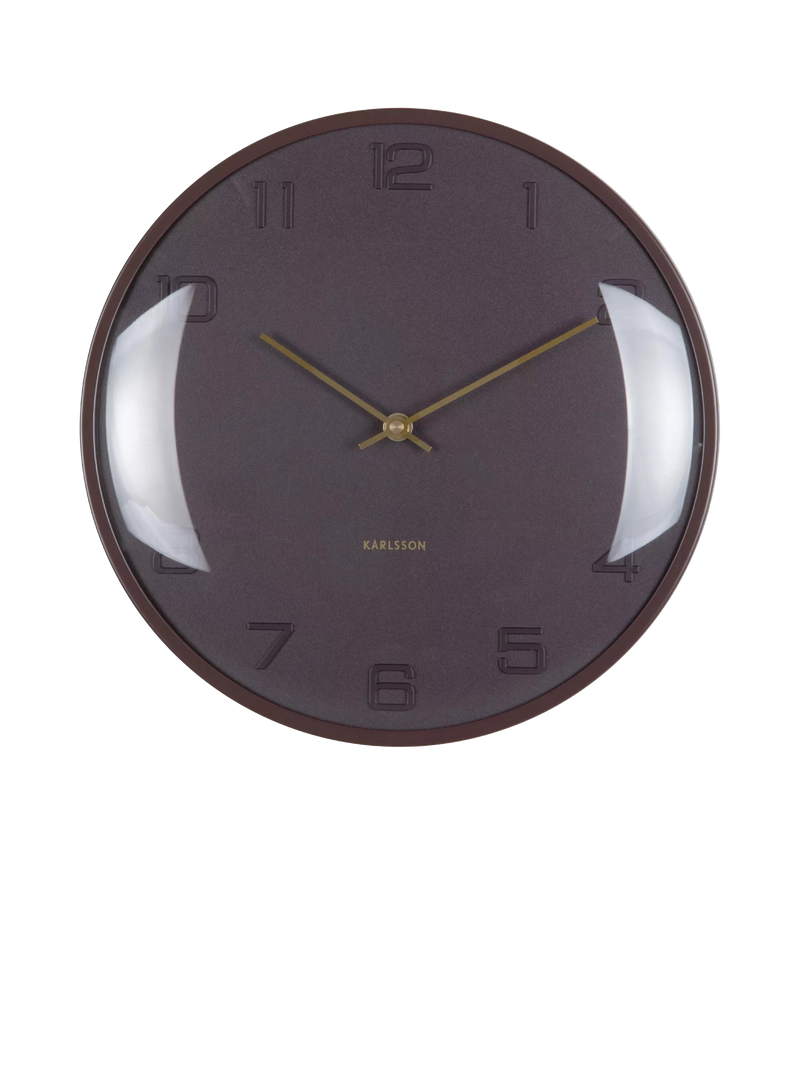 Karlsson Fuerte Dome wall clock 30.5cm, UK version