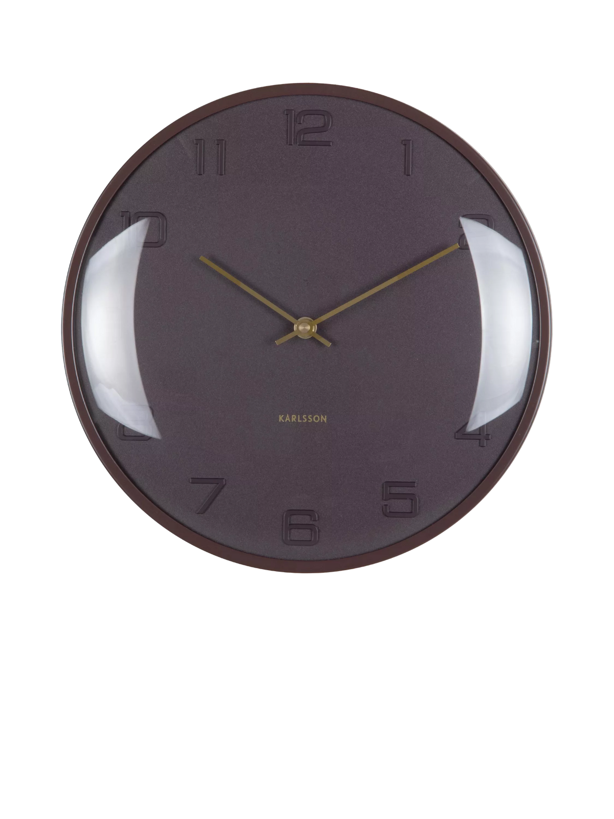 Karlsson Fuerte Dome wall clock 30.5cm, UK version