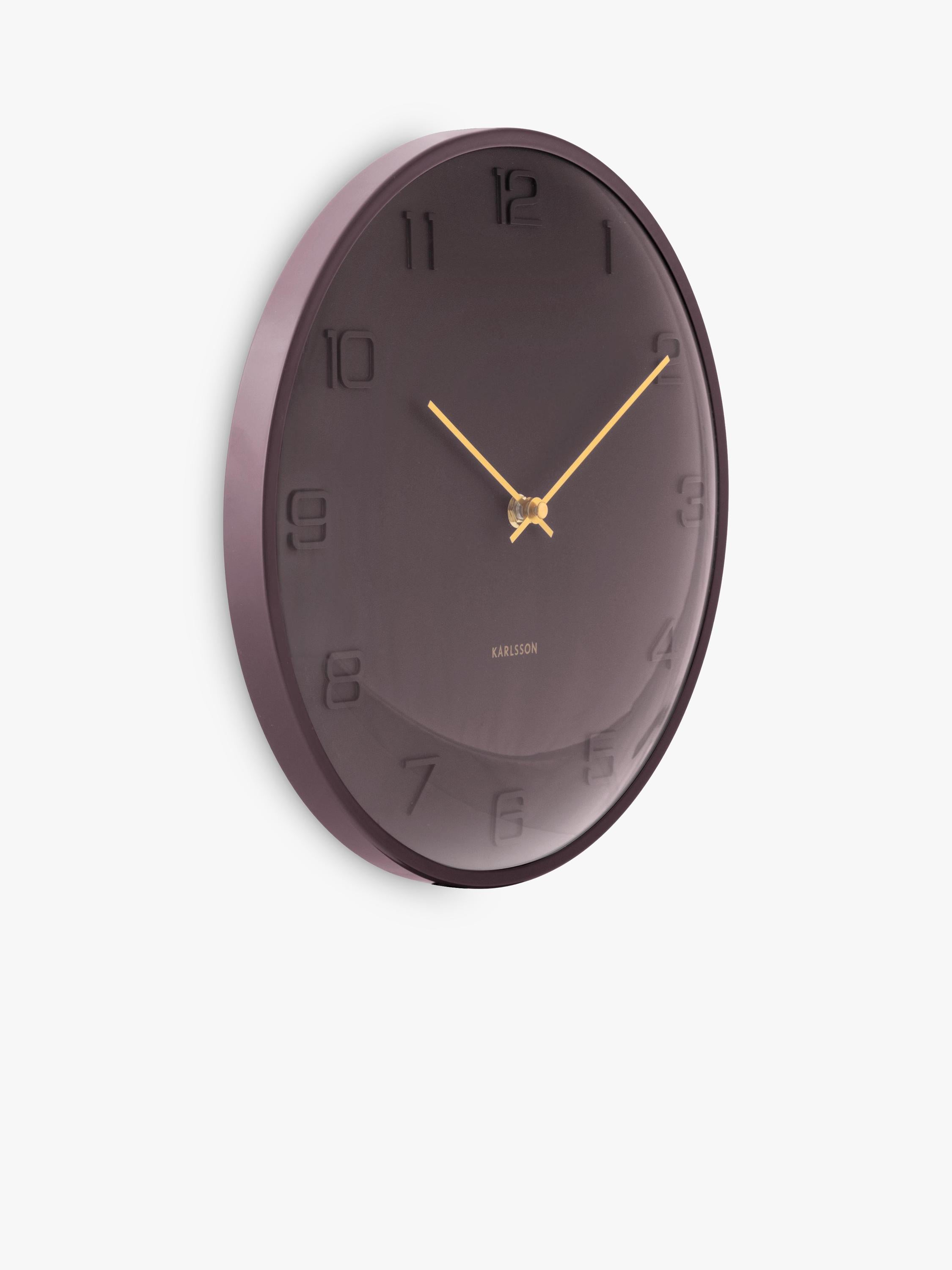 Karlsson Fuerte Dome wall clock 30.5cm, UK version