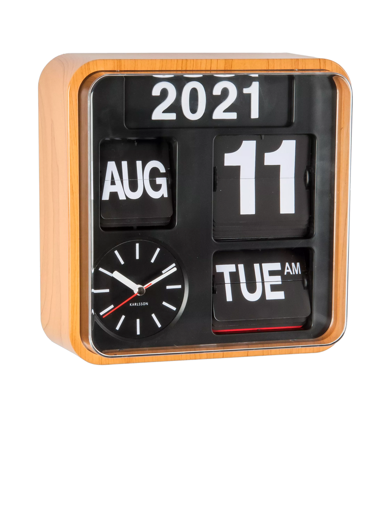 Karlsson Mini Flip wall clock 24cm, UK version