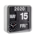 Karlsson Mini Flip Square Analogue Wall Clock, 24cm