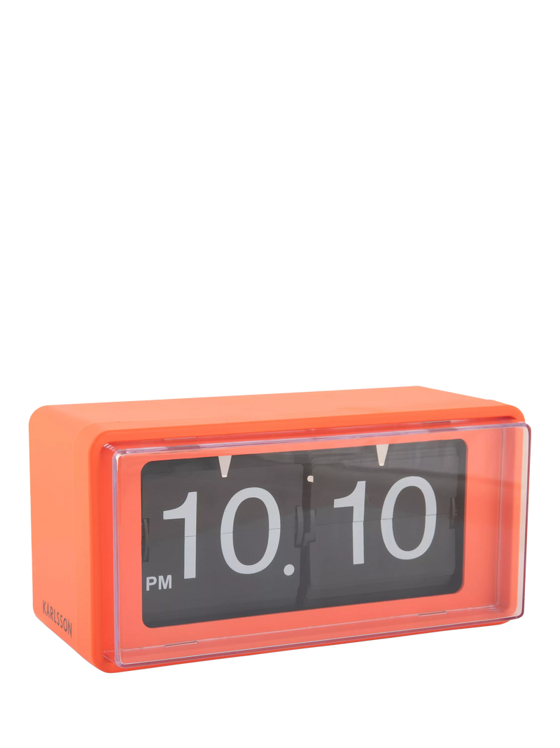 Karlsson Retro Boxed Flip Analogue Clock