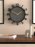 Newgate Clocks Monorail Arabic numeral wall clock 40cm black - British product