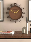Newgate Monorail wall clock 40cm mocha brown - British product